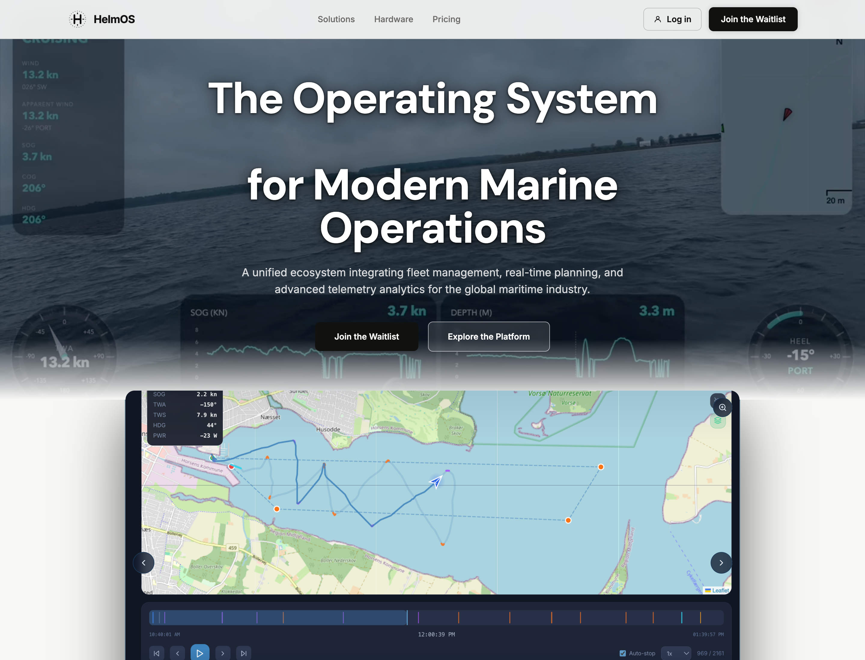 HelmOS public website desktop capture