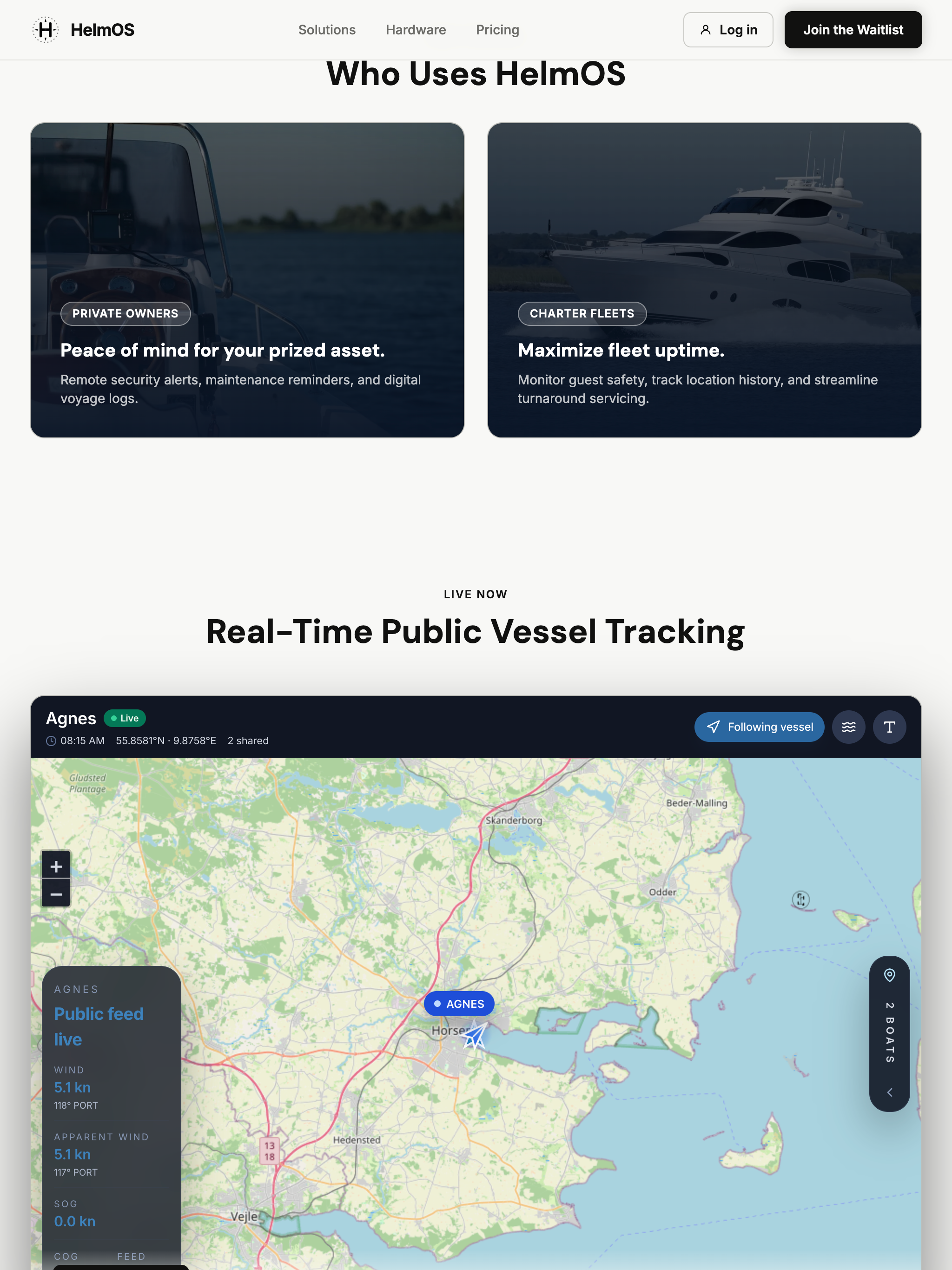 HelmOS website preview tablet preview
